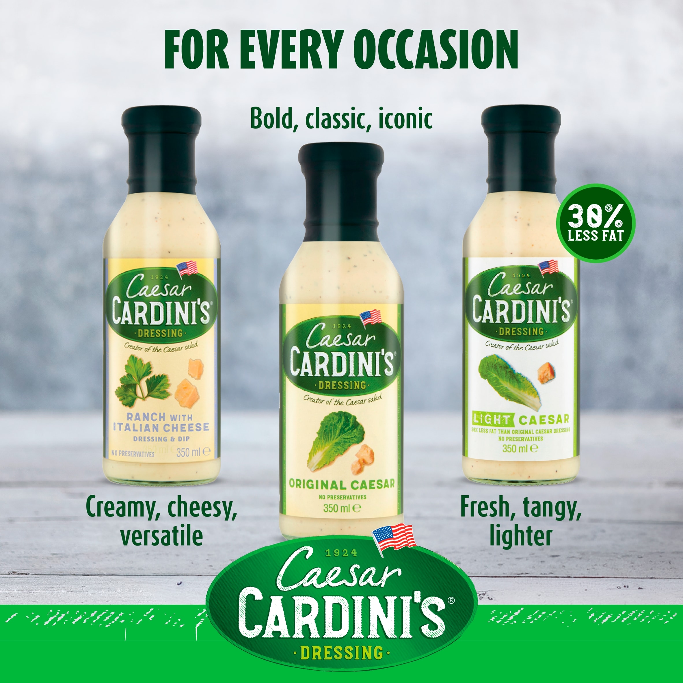 Cardini's Light Caesar Dressing 350ml thumbnail 5