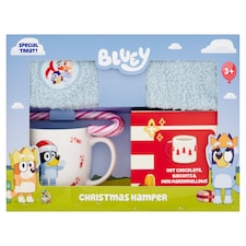 Bluey Hot Chocolate & Mug & Socks Christmas Eve Hamper Box Gift Set