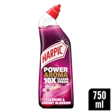 Harpic Power Aroma Jasmine & Cherry Blossom Toilet Cleaning Gel 750ml