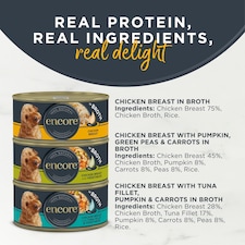 Encore Dog Tins Chicken Selection in Broth 8x156g thumbnail 2