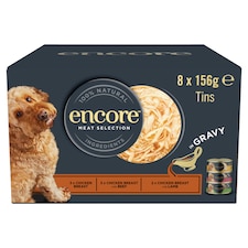 Encore Dog Tins Meat Selection in Gravy 8x156g