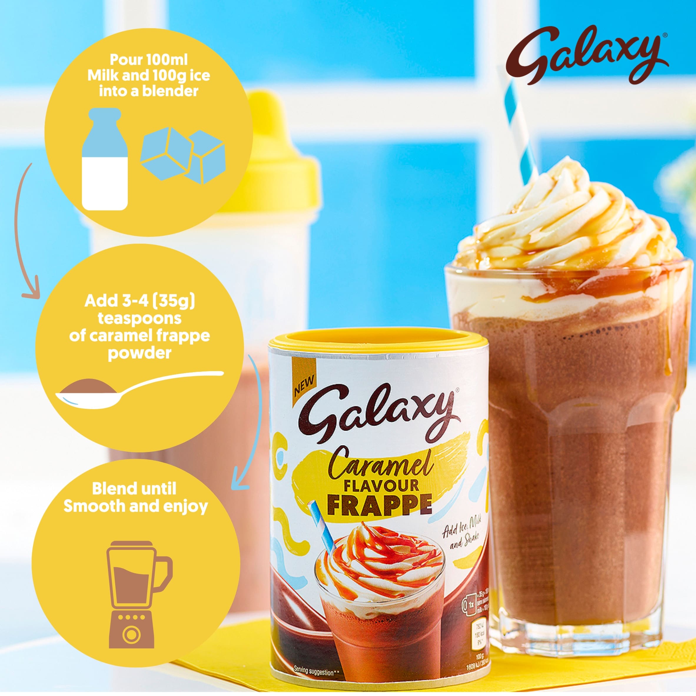 Galaxy Caramel Flavour Frappe 280G thumbnail 2