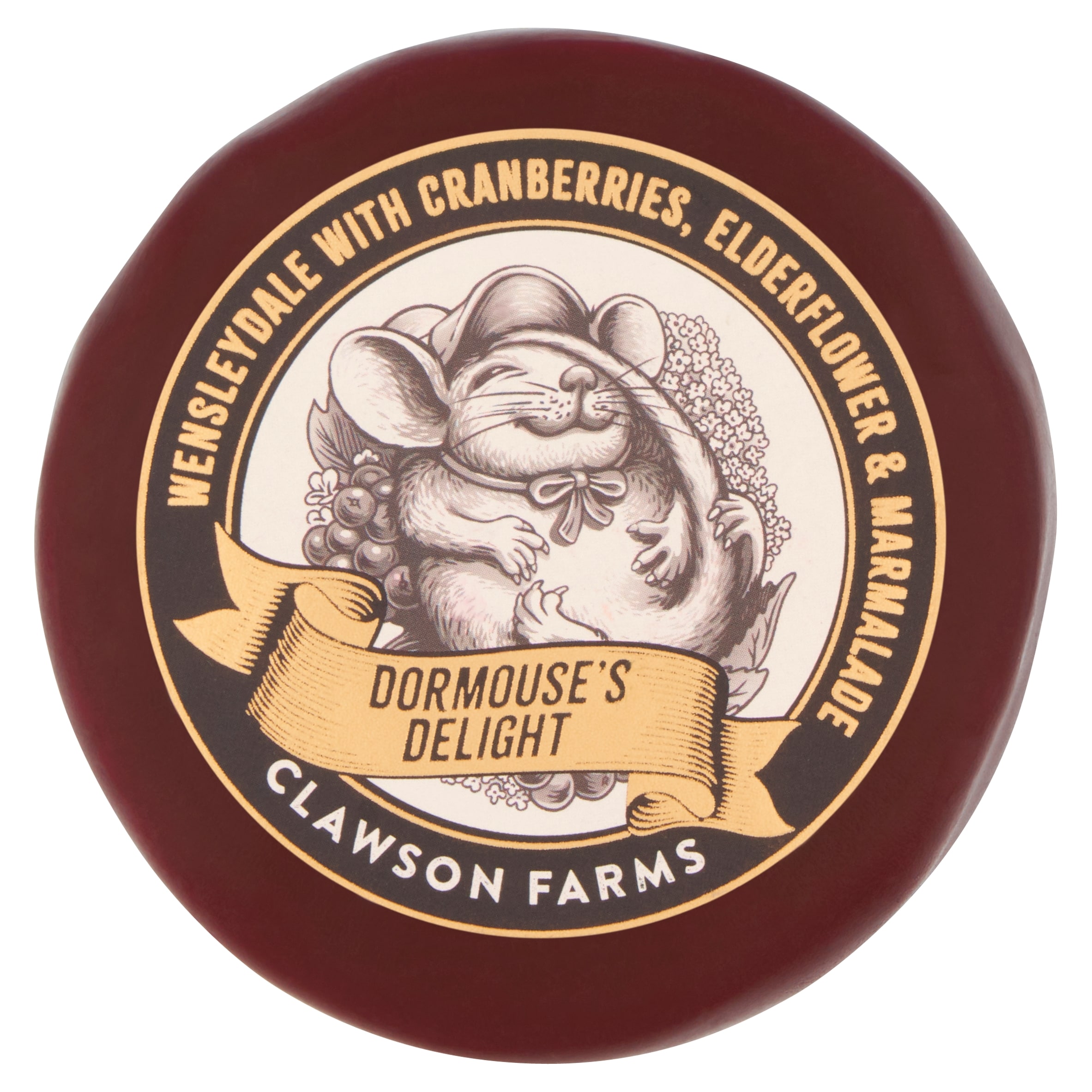 Clawson Farms Dormouse's Delight Wensleydale with Cranberries Elderflower & Marmalade 200g