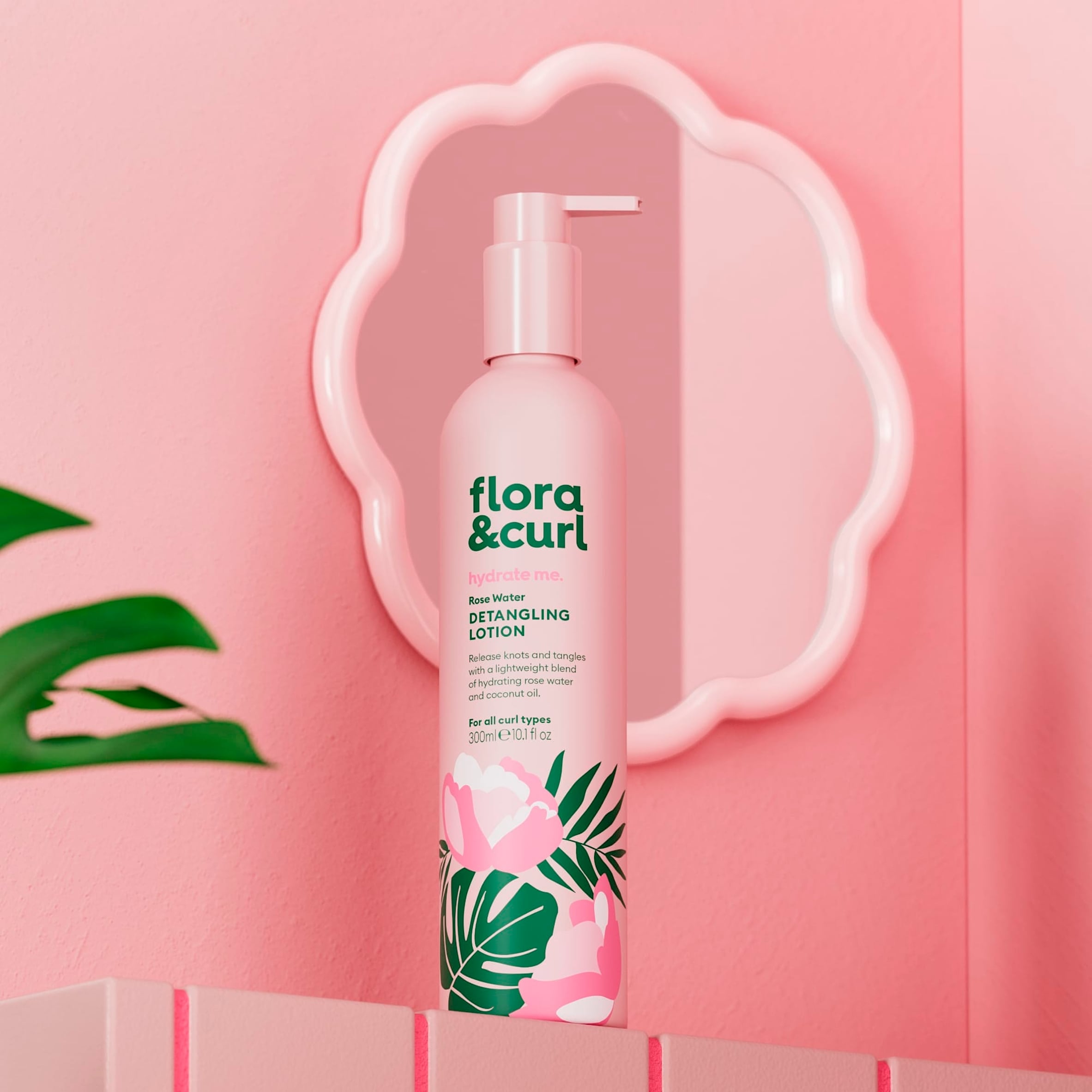 Flora & Curl Rose Water Detangling Lotion 300ml thumbnail 3