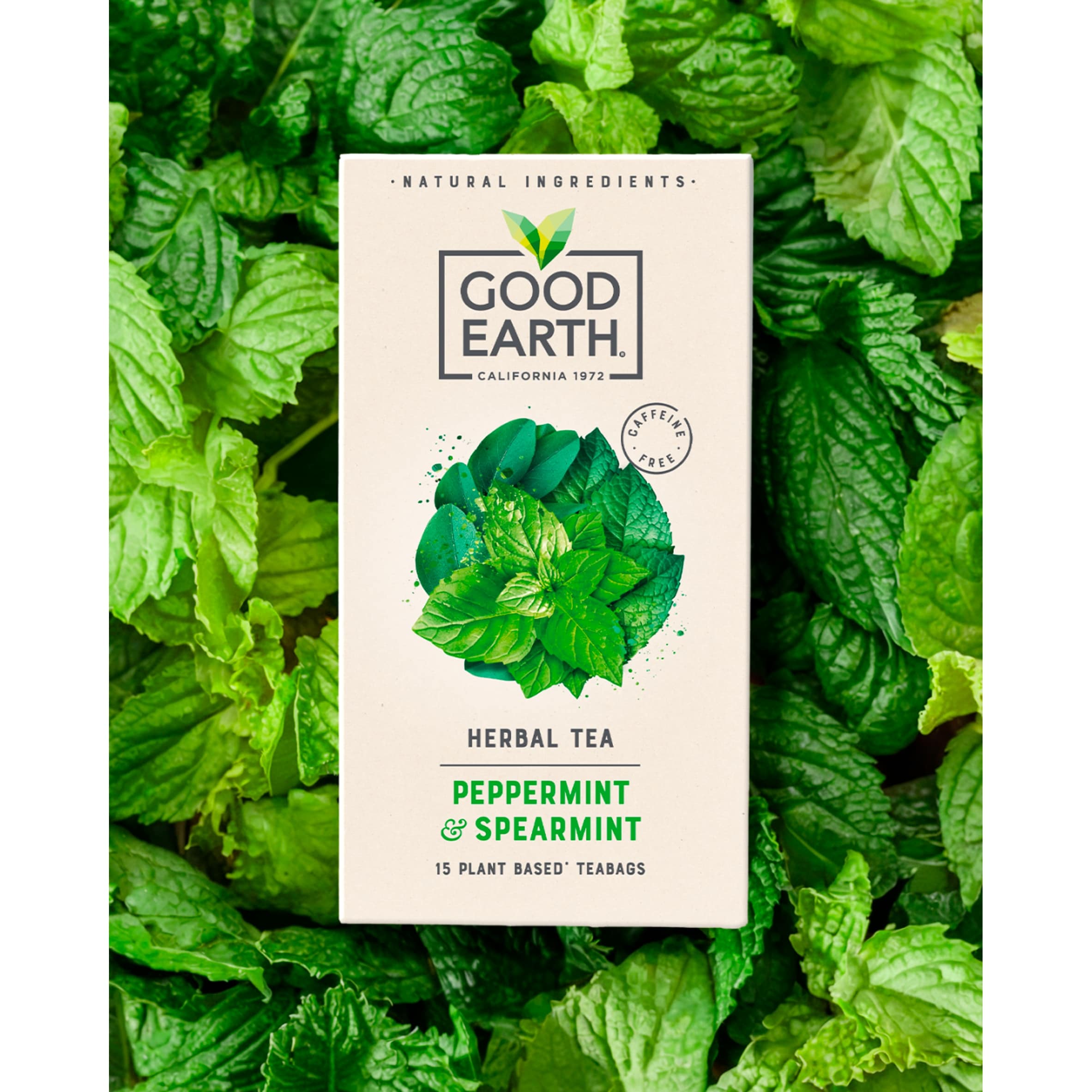 Good Earth Herbal Tea Peppermint, Spearmint 15 Tea Bags 27g thumbnail 2