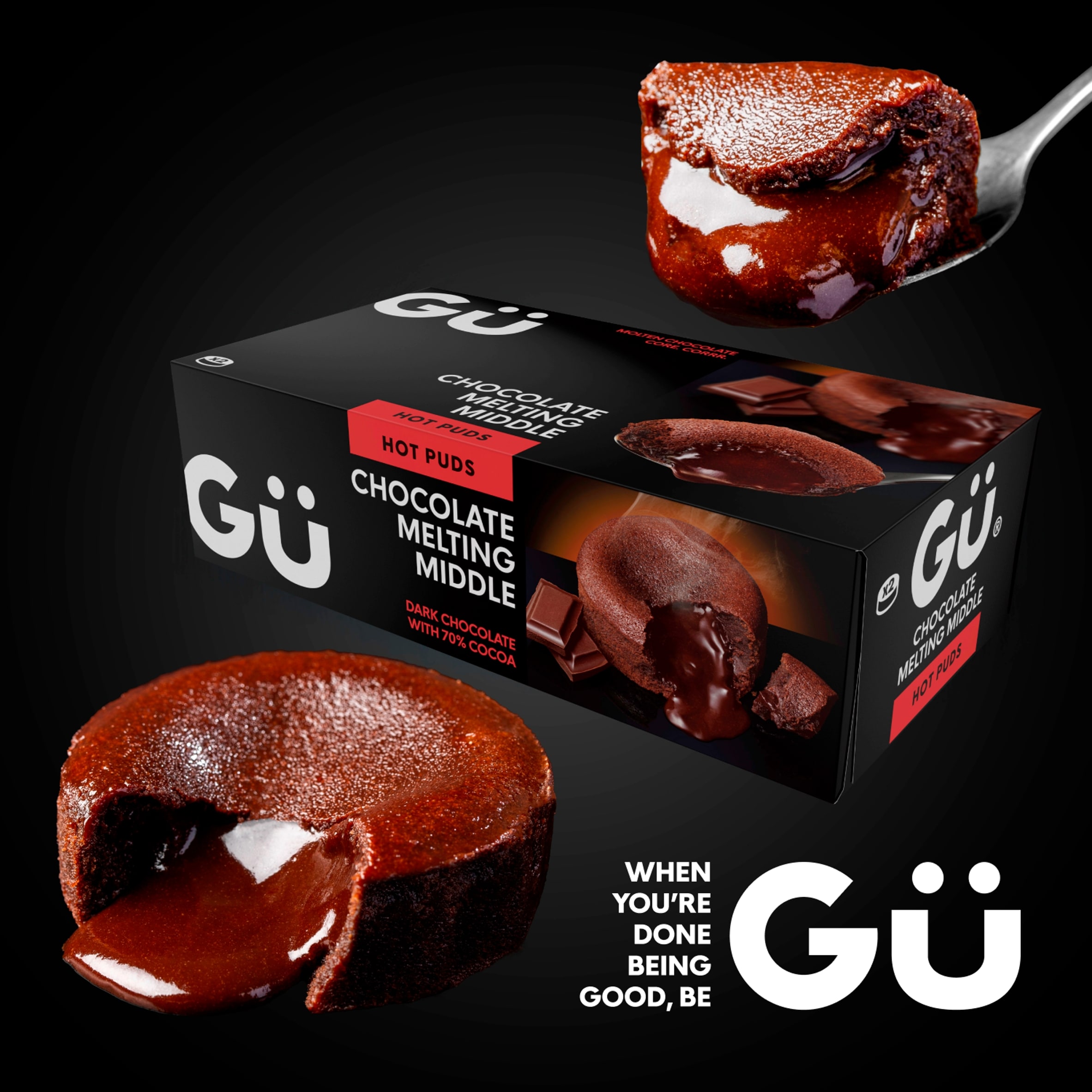 Gü Chocolate Melt in the Middle Pudding 2 x 90g thumbnail 3