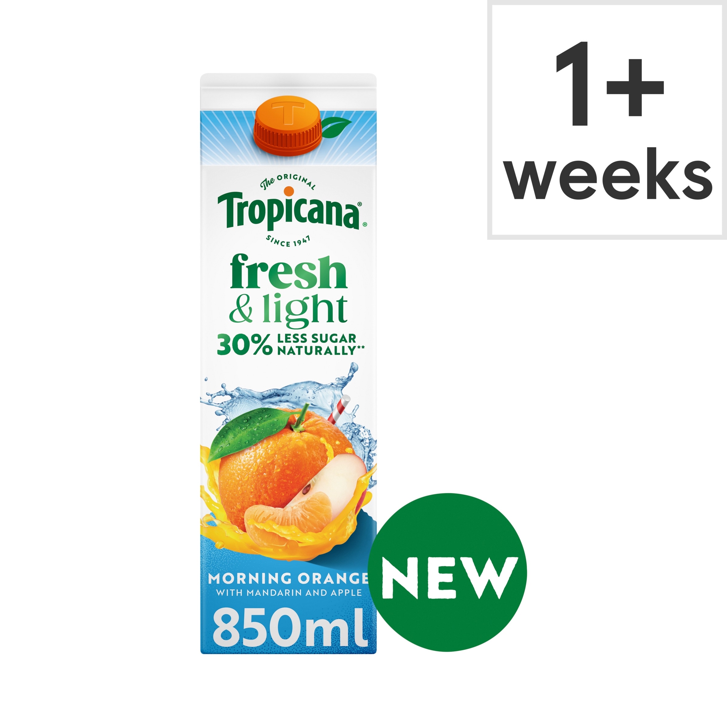 Tropicana Fresh & Light Morning Orange 850ml