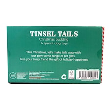 Christmas Pudding & Sprout Pet Dog Plush Toys Christmas Gift thumbnail 2