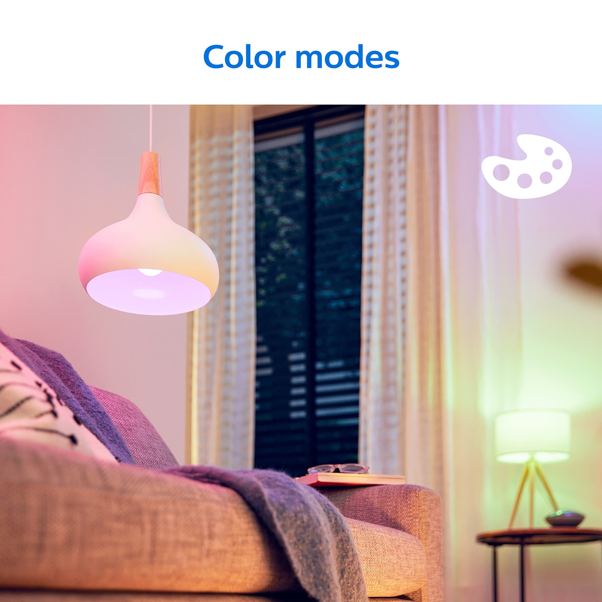 Philips WiZ A60 E27 Colour Smart Light Bulb thumbnail 3