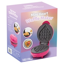 Global Gizmos Heart Mini Waffle Maker Christmas Gift