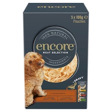 Encore Dog Pouch Meat Selection in Gravy 5x100g