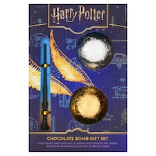 Harry Potter Hot Chocolate Bomb Duo & Wand Stirrer Christmas Gift Set