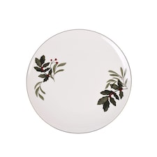 F&F home Christmas holly plate