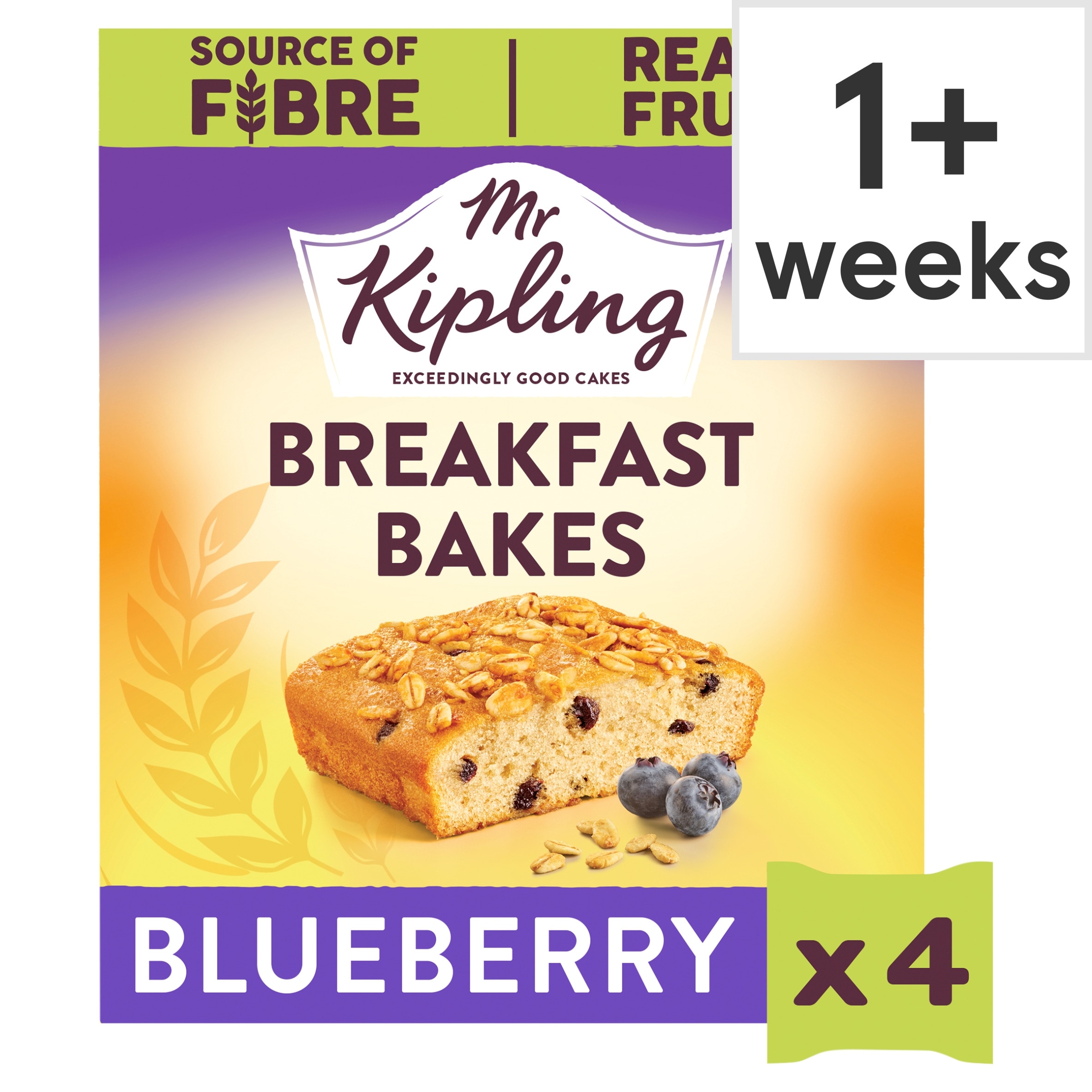 Mr Kipling 4 Breakfast Bakes Blueberry
