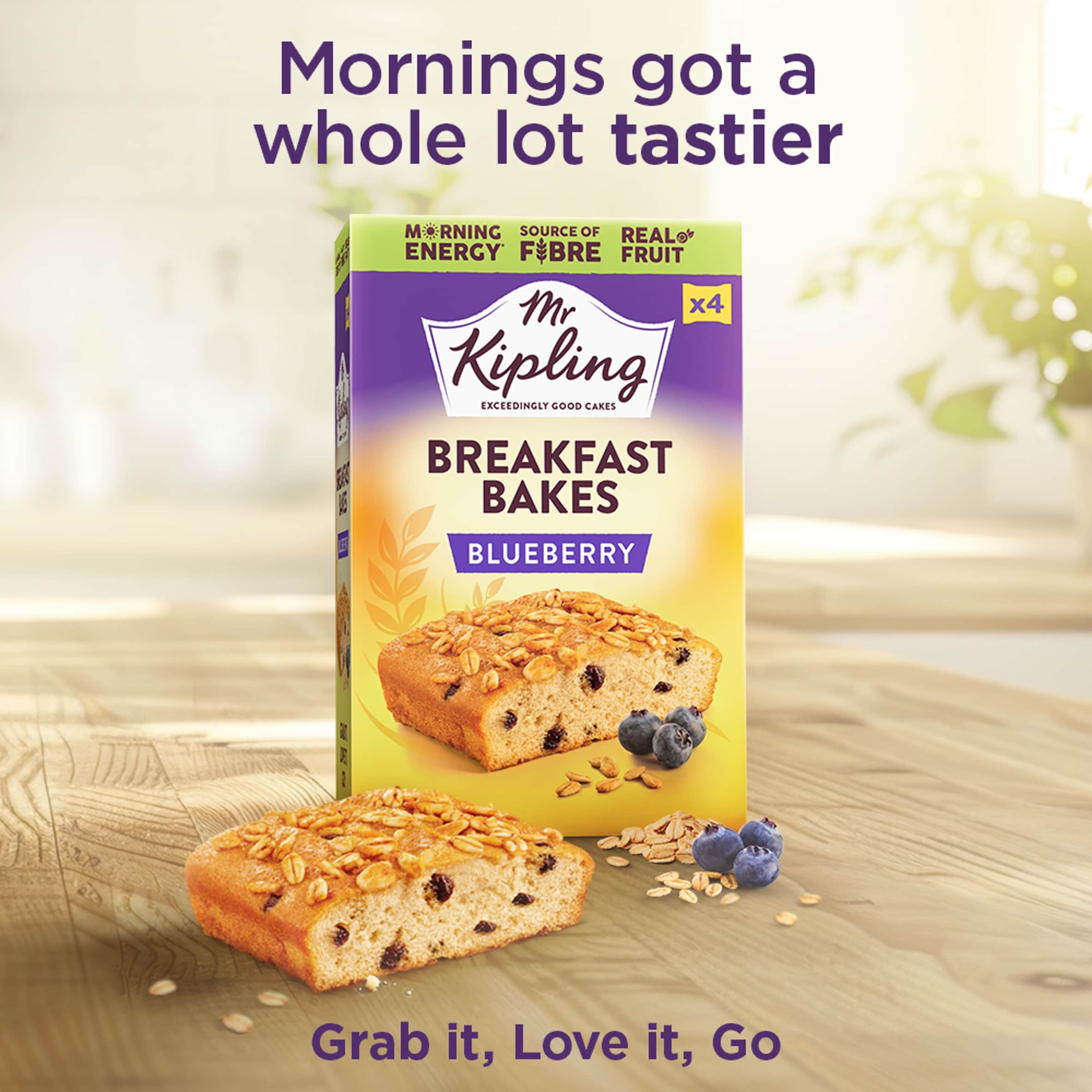 Mr Kipling Blueberry Breakfast Bakes Snack Cakes 4 pack thumbnail 2