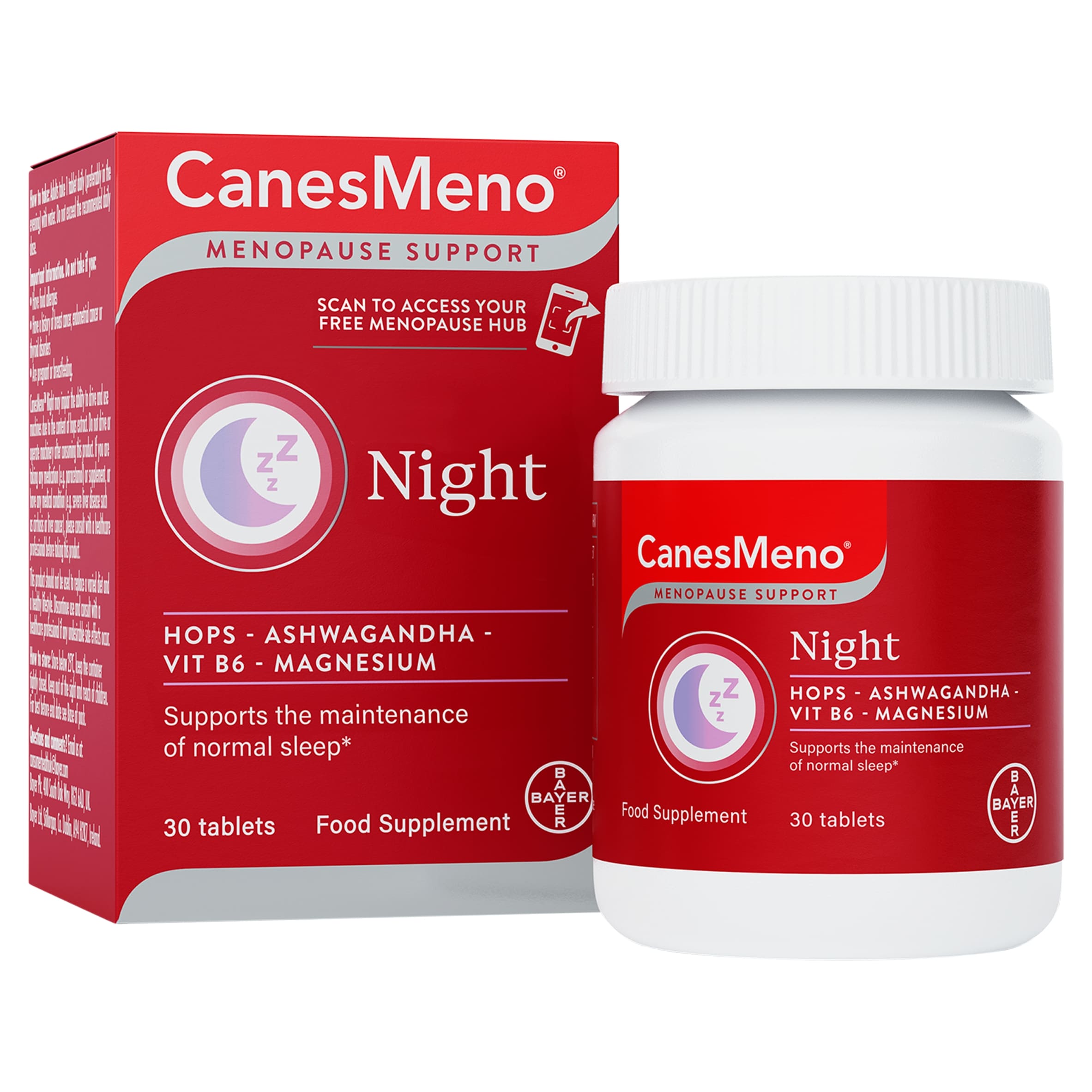 CanesMeno Menopause Support Night 30 tablets thumbnail 2