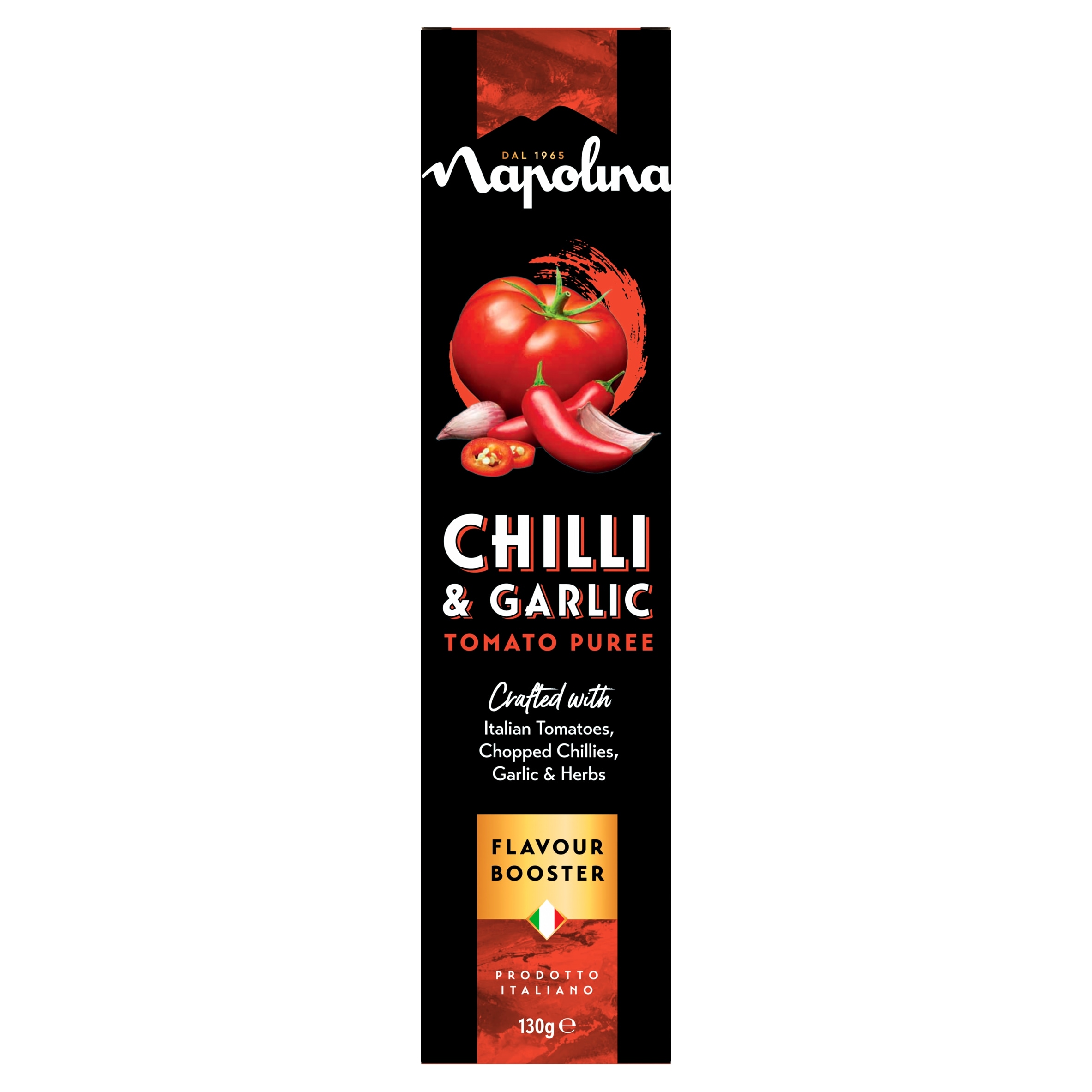 Napolina Chilli & Garlic Tomato Puree 130g