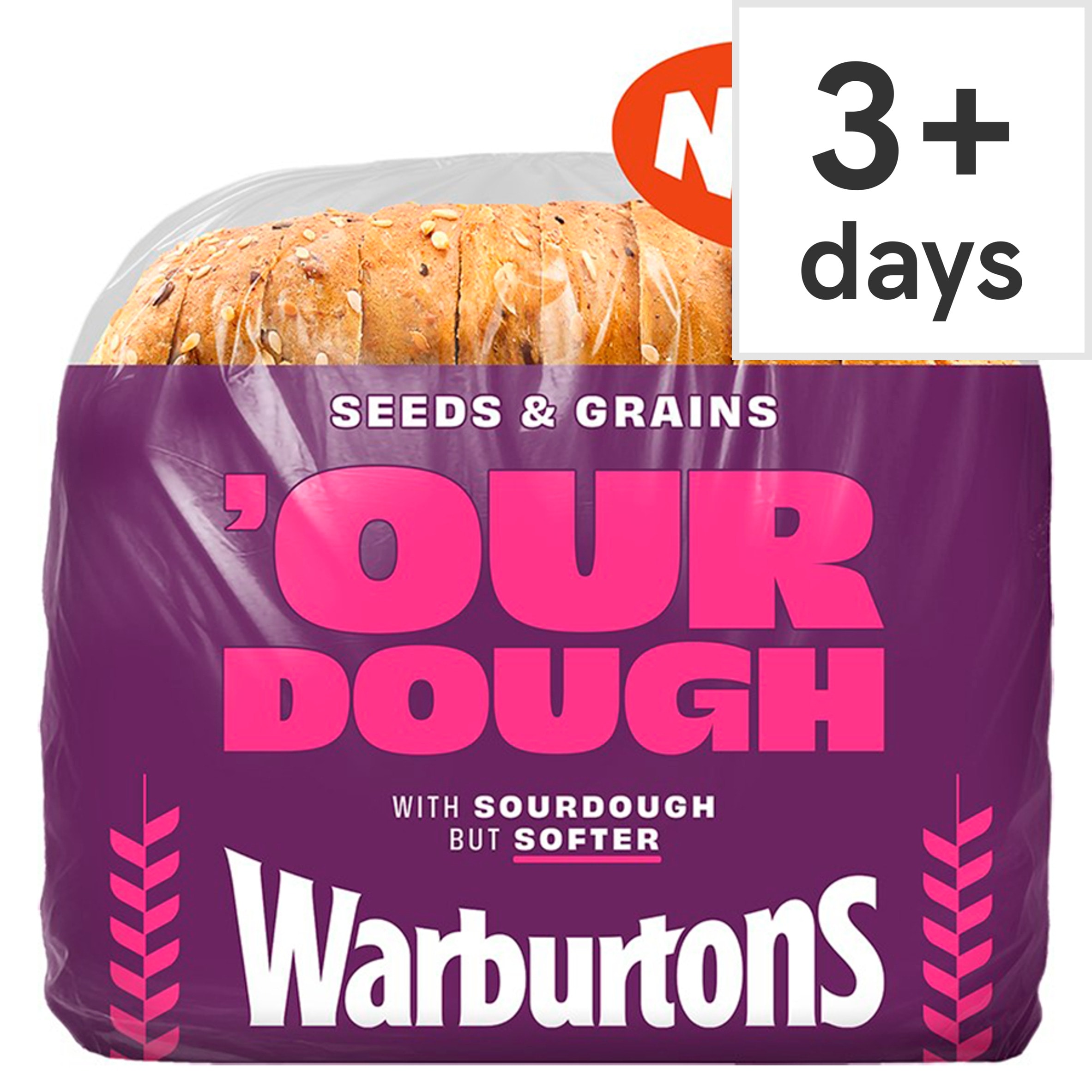 Warburtons Seeds & Grains Our Dough 400g
