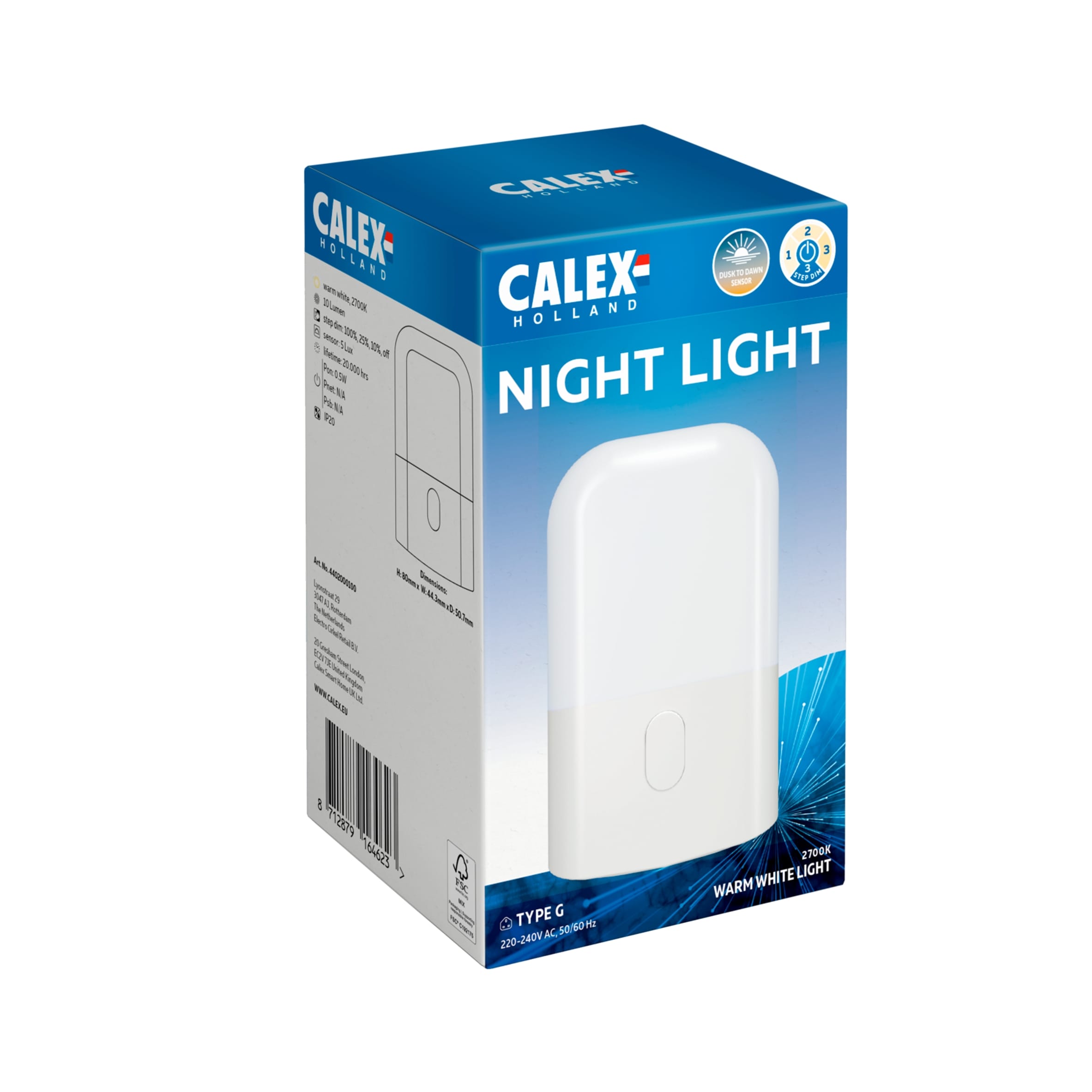 Calex Warm White Night Light thumbnail 2