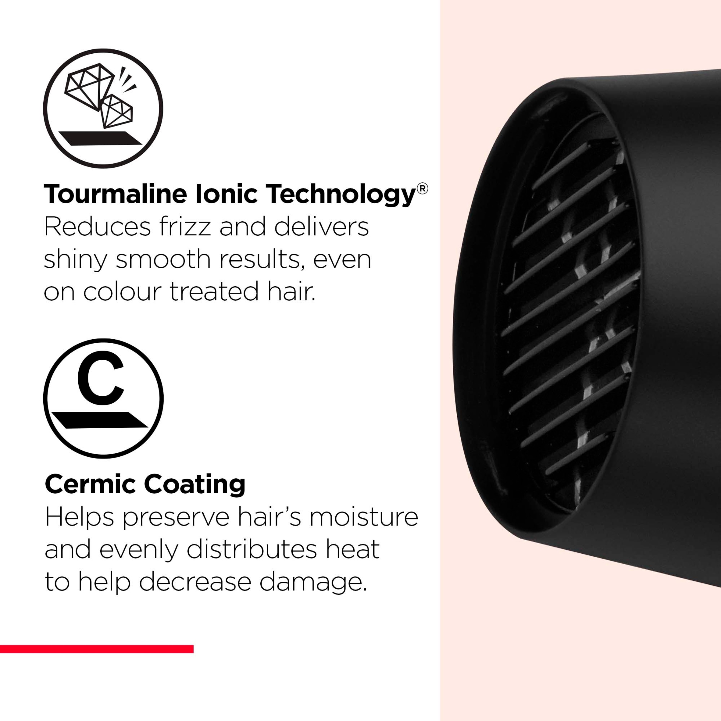 Revlon Easy Heat Ceramic Tourmaline Ionic Hair Dryer thumbnail 2