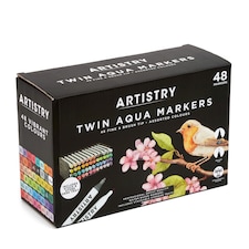 Artistry 48pk Aqua Twin Markers