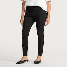 F&F Cotton Rich High Waisted Skinny Fit Jeggings in Black thumbnail 2