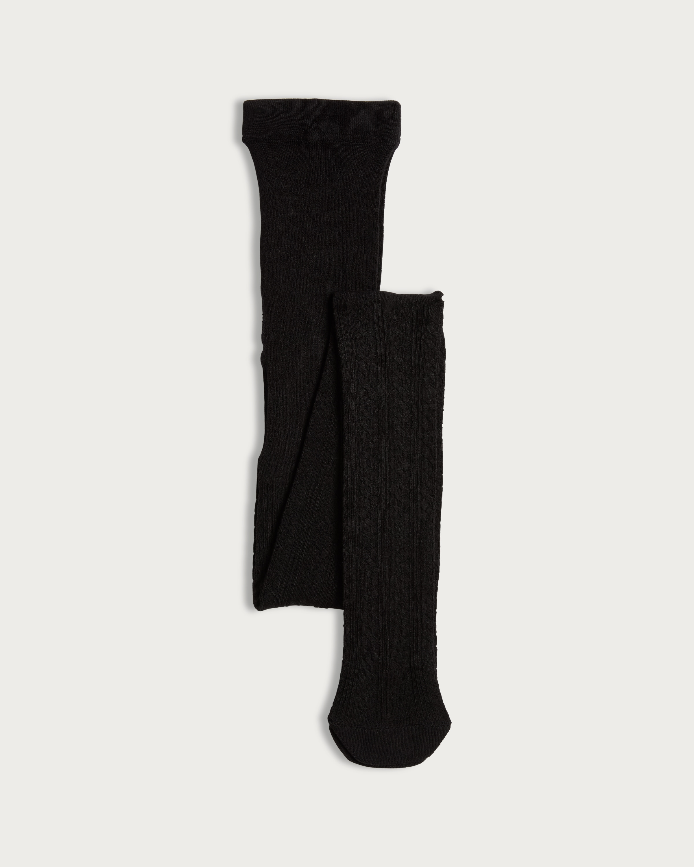 F&F Cable Knit Tights in Black thumbnail 3