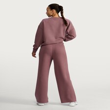 F&F Active Ribbed Wide Leg Joggers in Berry thumbnail 3