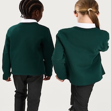 F&F School Unisex 2-Pack Cotton Rich Cardigans in Green thumbnail 3