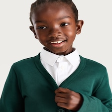 F&F School Unisex 2-Pack Cotton Rich Cardigans in Green thumbnail 2