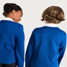 F&F School Unisex 2-Pack Cotton Rich Cardigans in Blue thumbnail 3