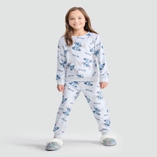 Disney Lilo and Stitch Minky Fleece Pyjamas in Grey