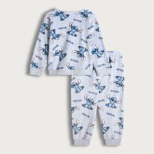 Disney Lilo and Stitch Minky Fleece Pyjamas in Grey thumbnail 4