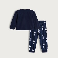 Tottenham Hotspur Print Minky Fleece Pyjamas in Navy thumbnail 2