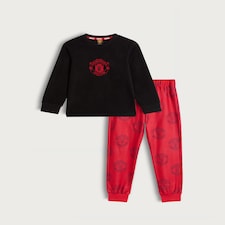 Manchester United Fleece Pyjama Set in Red