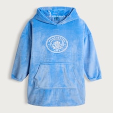 Manchester City Fleece Pyjama Hoodie in Red