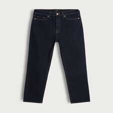 F&F Cotton Rich Slim Ankle Grazer Jeans in Navy thumbnail 5