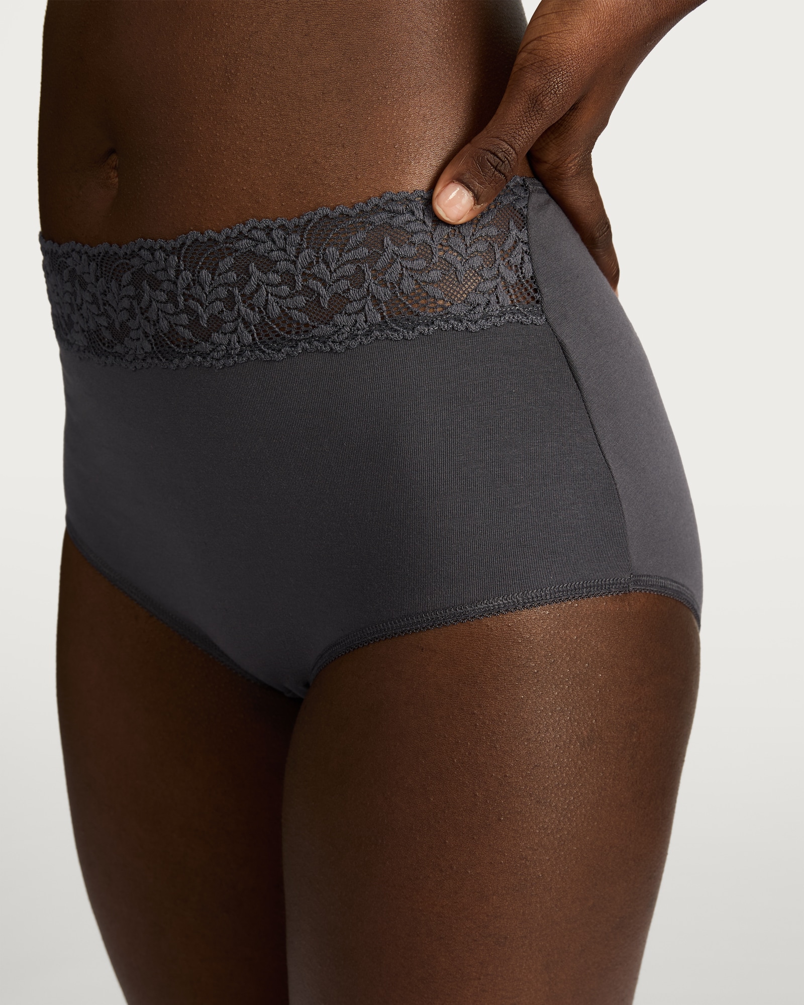 F&F 5-Pack Lace Trim Full Briefs in Multi thumbnail 2