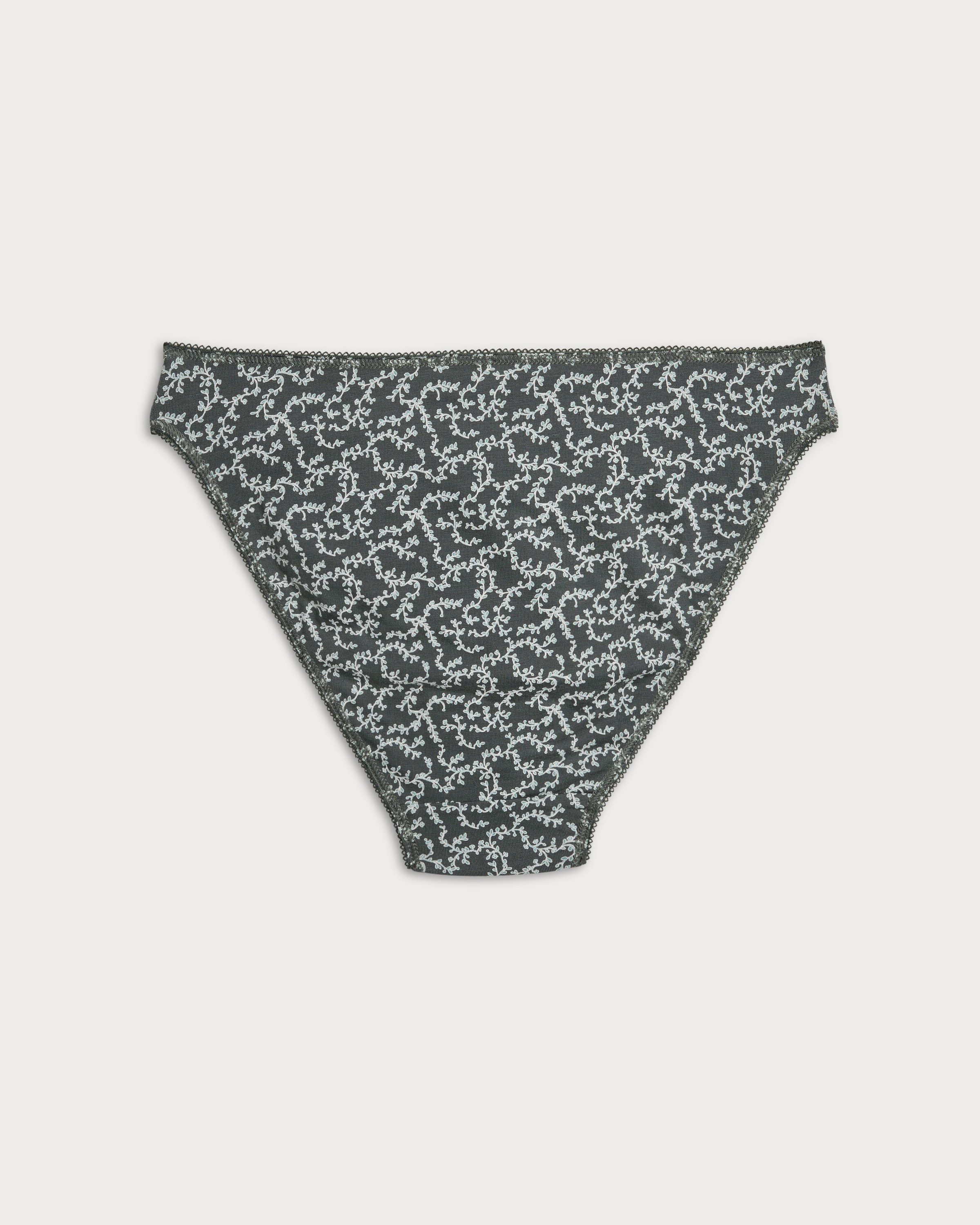 F&F 5-Pack Cotton Rich High Leg Knickers in Purple thumbnail 5