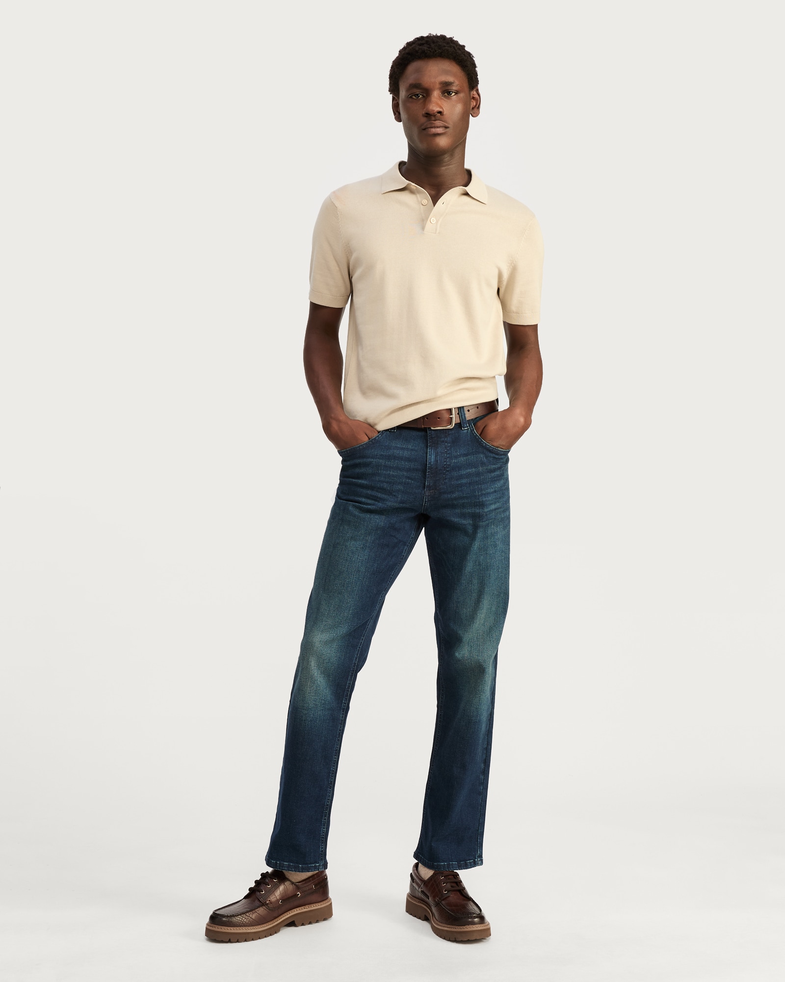 F&F FREEF!T® Straight Leg Jeans in Navy