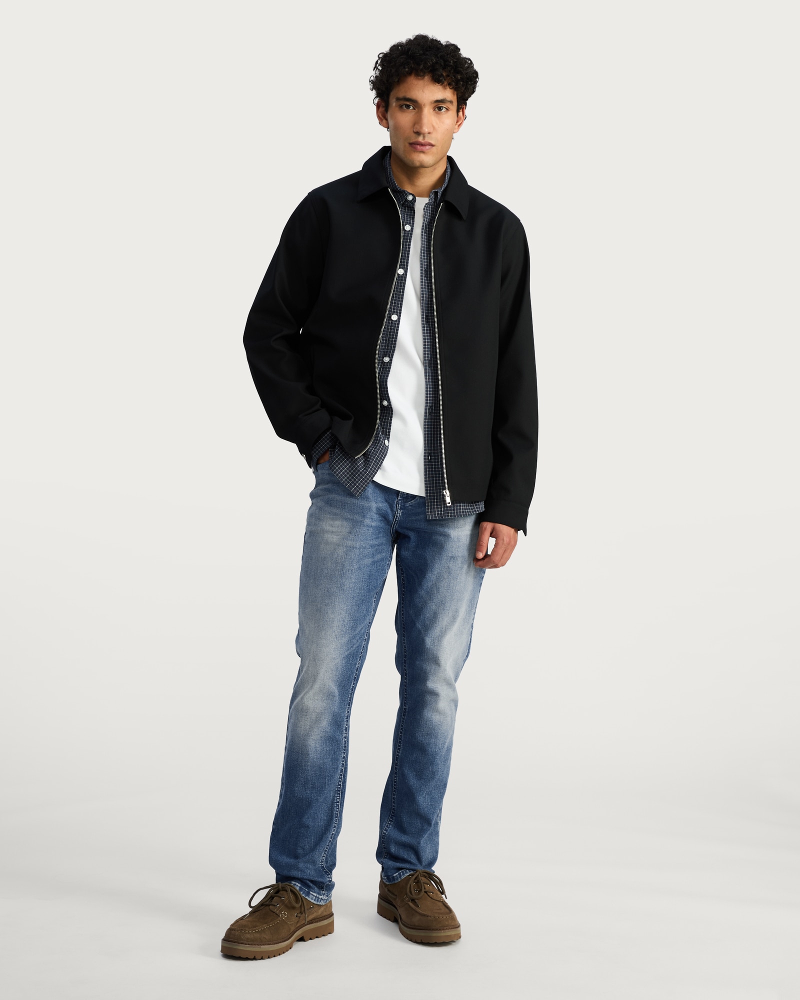 F&F FREEF!T® Slim Fit Cotton Rich Jeans in Blue