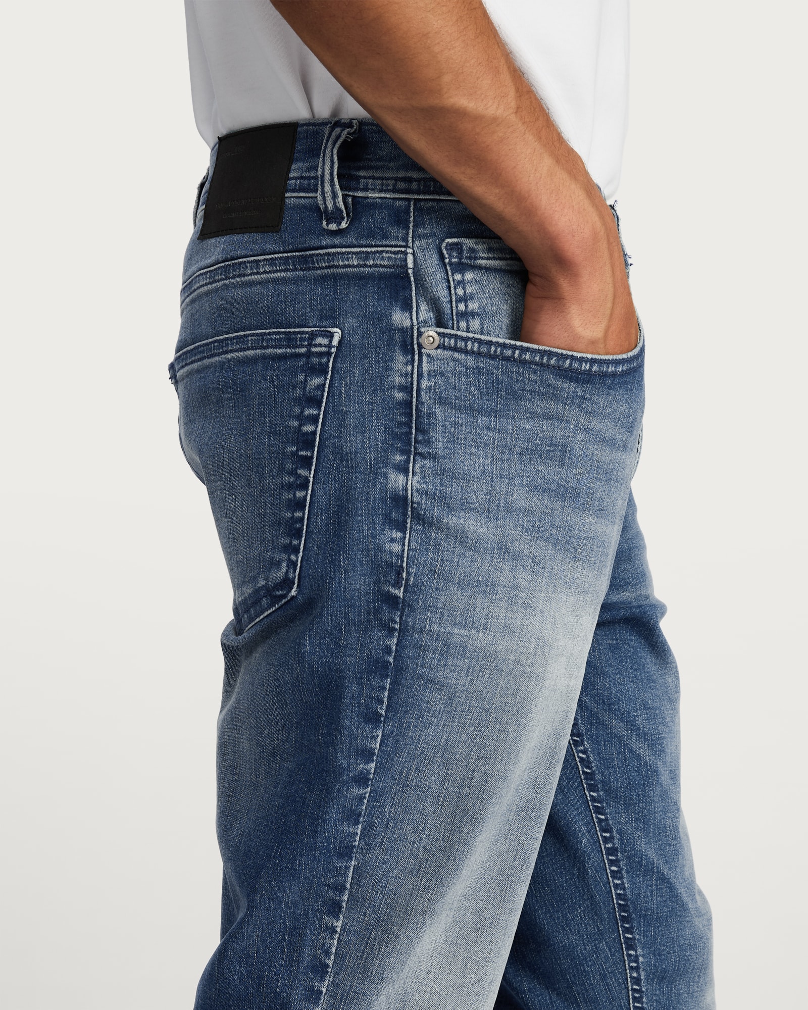 F&F FREEF!T® Slim Fit Cotton Rich Jeans in Blue thumbnail 3