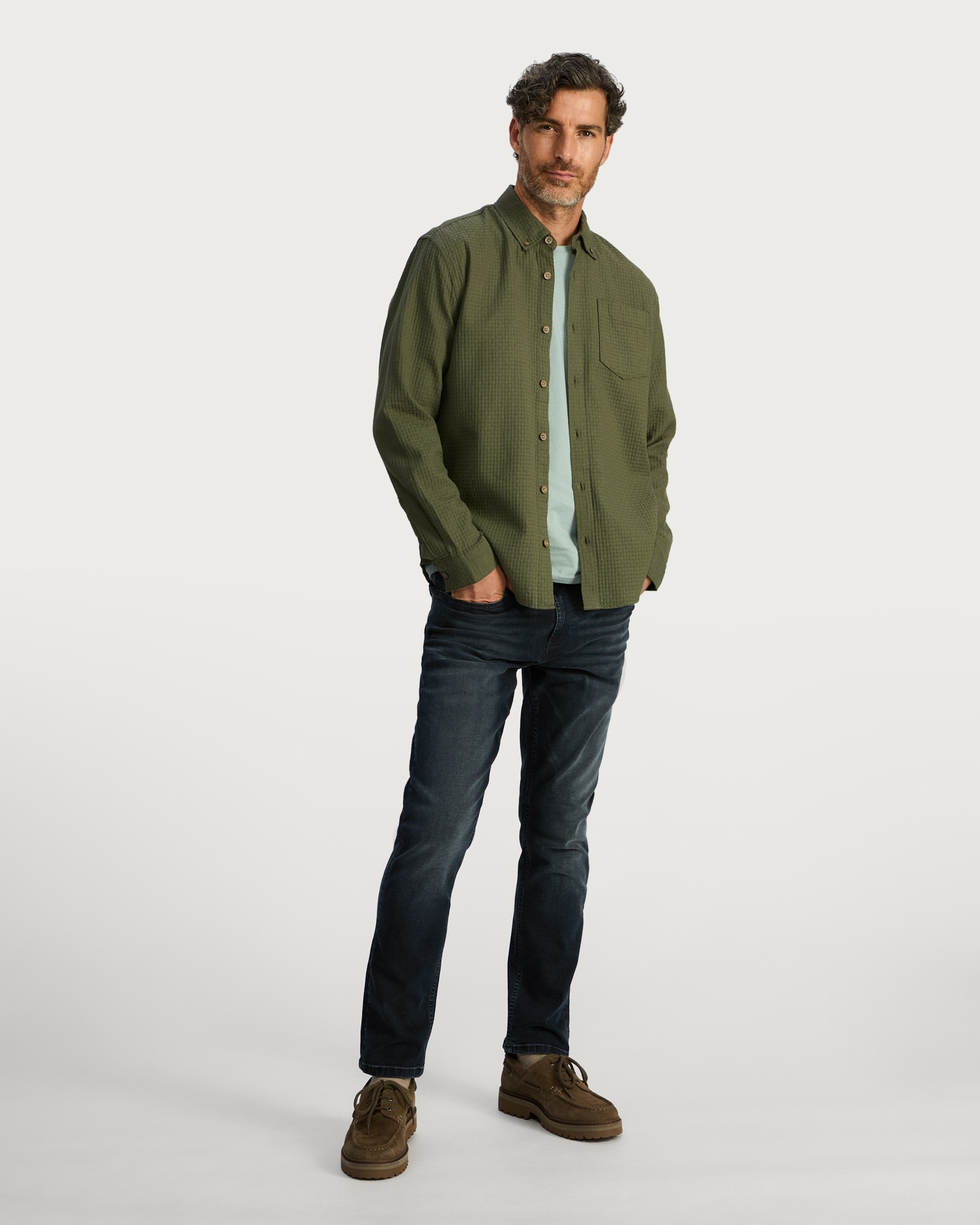 F&F Slim Leg FREEFIT® Jeans in Navy
