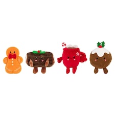 Tesco Christmas Food Soft Plush Toy Gift Assorted