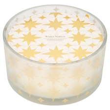 F&F Home Star Winter Vetivert Large Scented Candle Glass 580g Christmas Gift