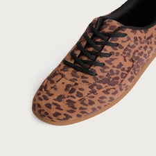 F&F Leopard Print Lace Up Trainers in Multi thumbnail 4