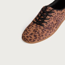 F&F Leopard Print Lace Up Trainers in Multi thumbnail 5