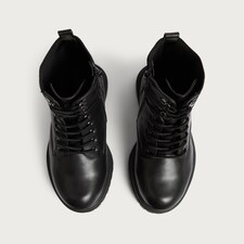 F&F Lace Up Ankle Boots in Black thumbnail 2