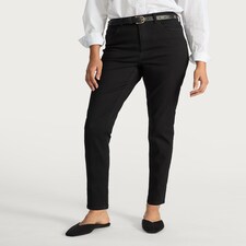 F&F Cotton Rich High Waisted Jeans in Black thumbnail 2