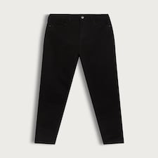 F&F Cotton Rich High Waisted Jeans in Black thumbnail 5